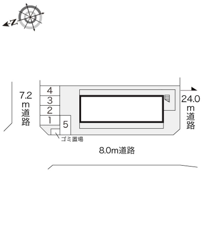 レオパレス桂 配置図