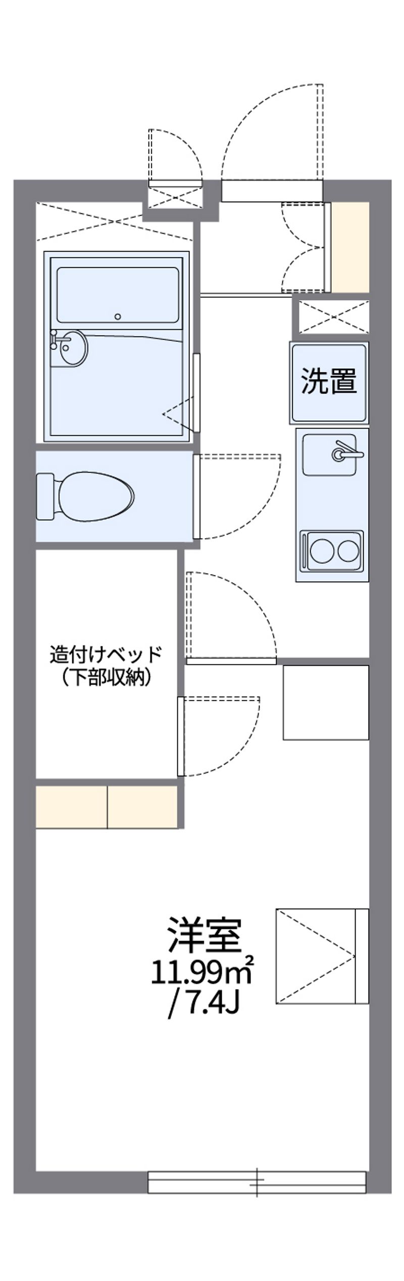 レオパレスクイント 間取図