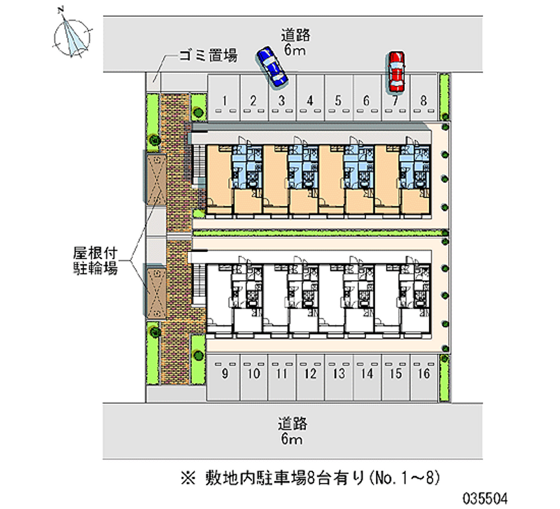 レオパレスルミュールⅠ 区画図