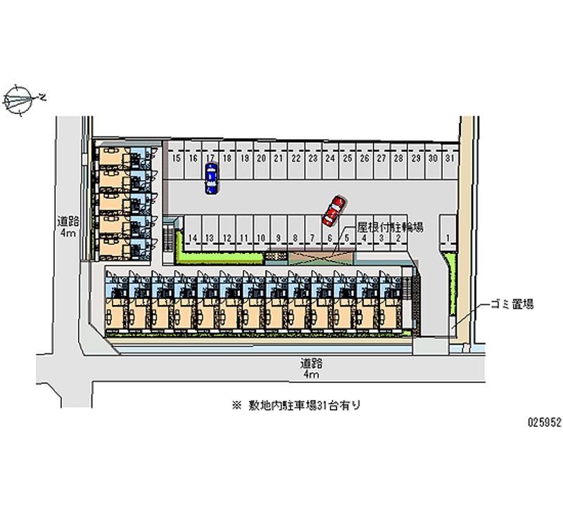 レオパレスフォーサイト　松山 月極駐車場