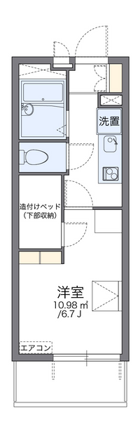 レオパレス葵 間取り図