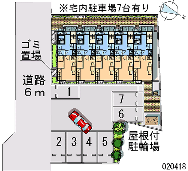 レオパレスシーサイド２１ 月極駐車場