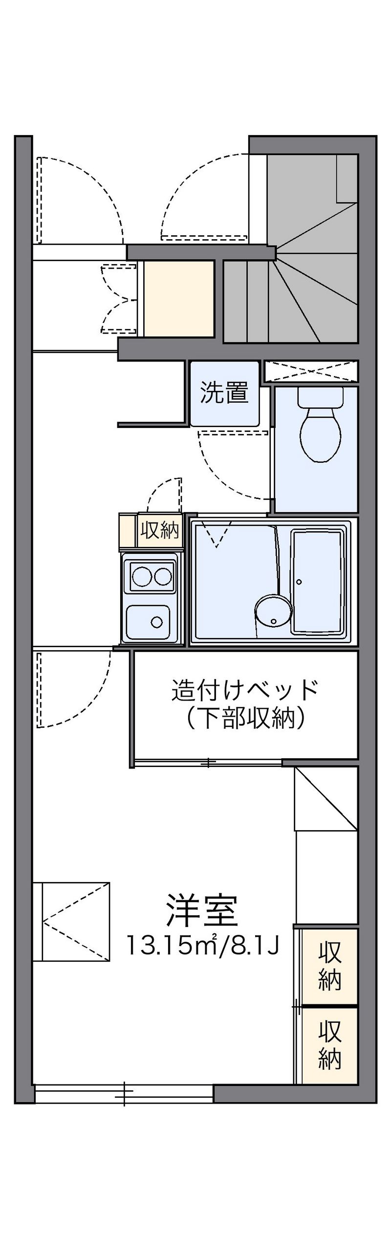 レオパレス玉川 間取図