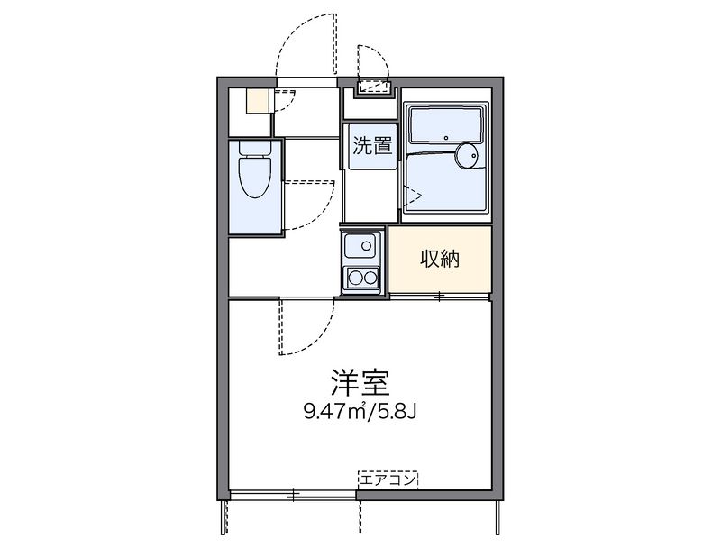 レオパレス西陣 間取図
