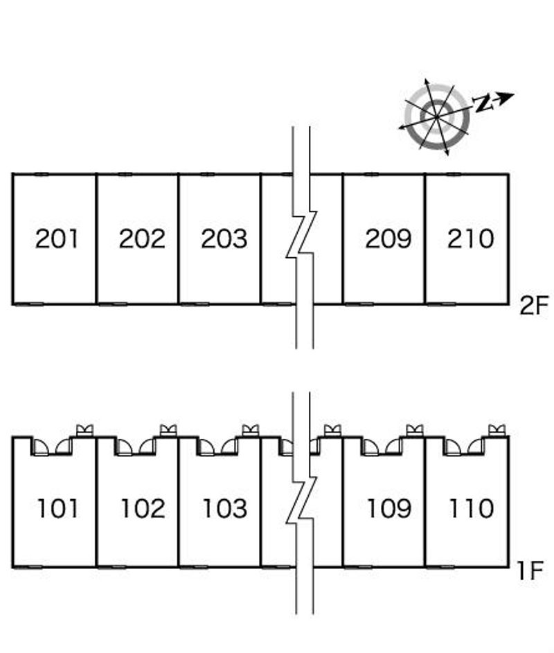 レオパレスカサブランカ 間取り配置図