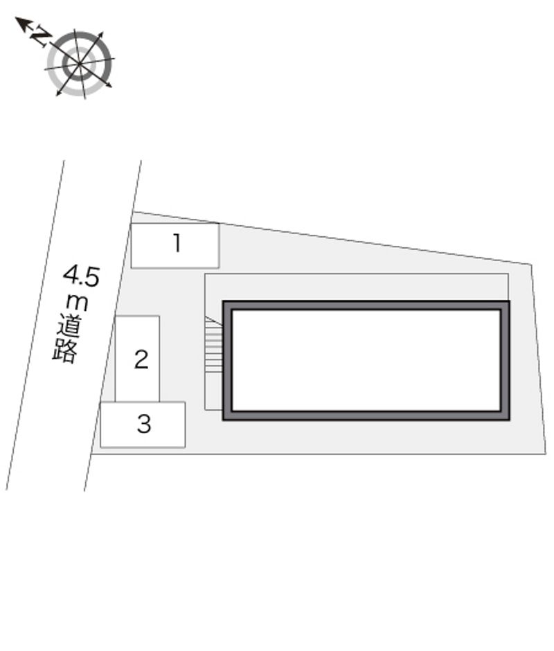 レオパレスメゾン・ド・ペルル 配置図