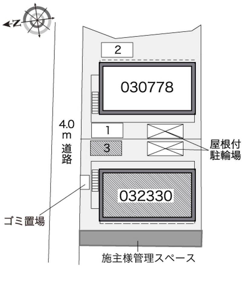 レオパレスＭＩＮＡＭＩⅡ 配置図