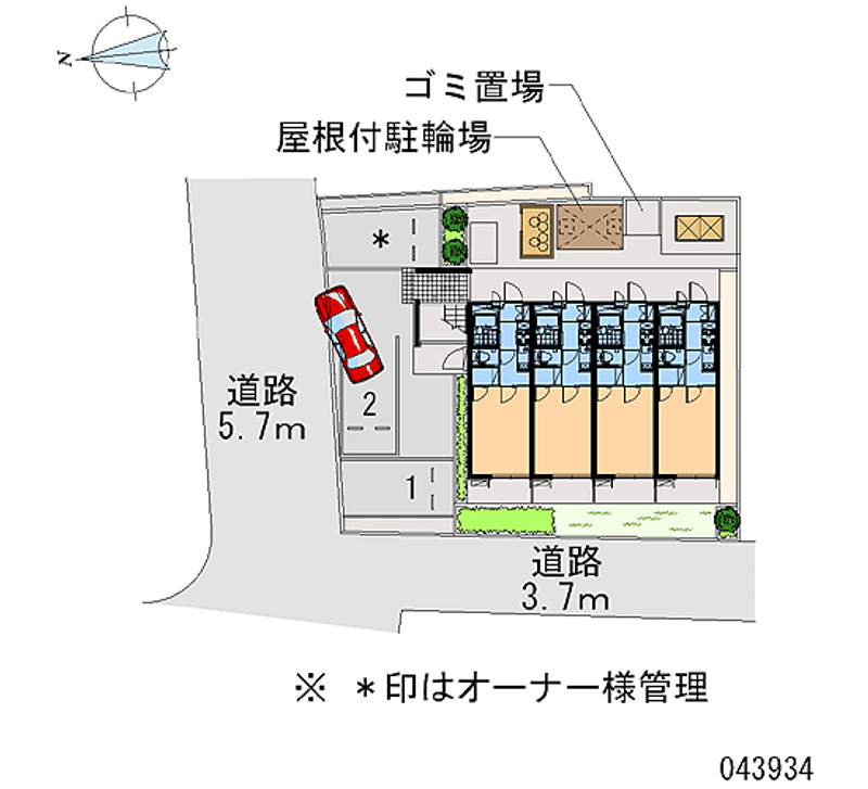レオパレス伏見桃山 区画図