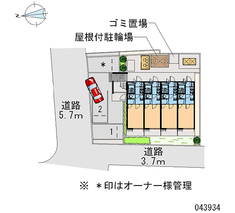 レオパレス伏見桃山 月極駐車場