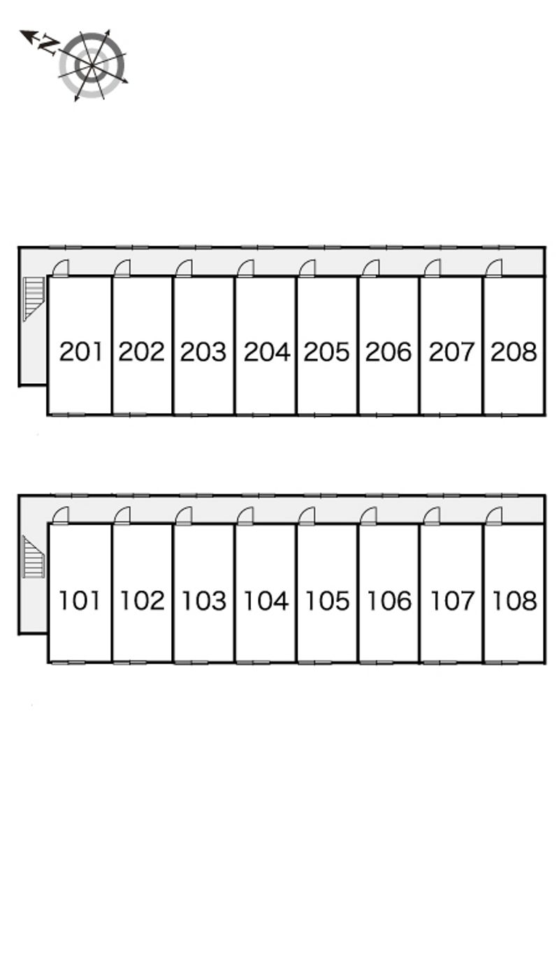 レオパレスサンジェルマン浜茄子 間取り配置図