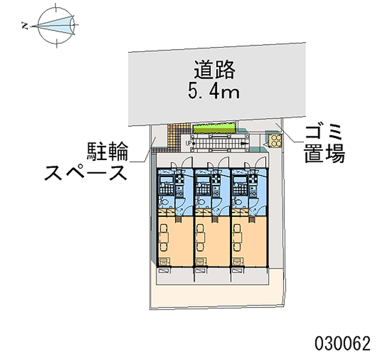 レオパレスブルースカイ 区画図