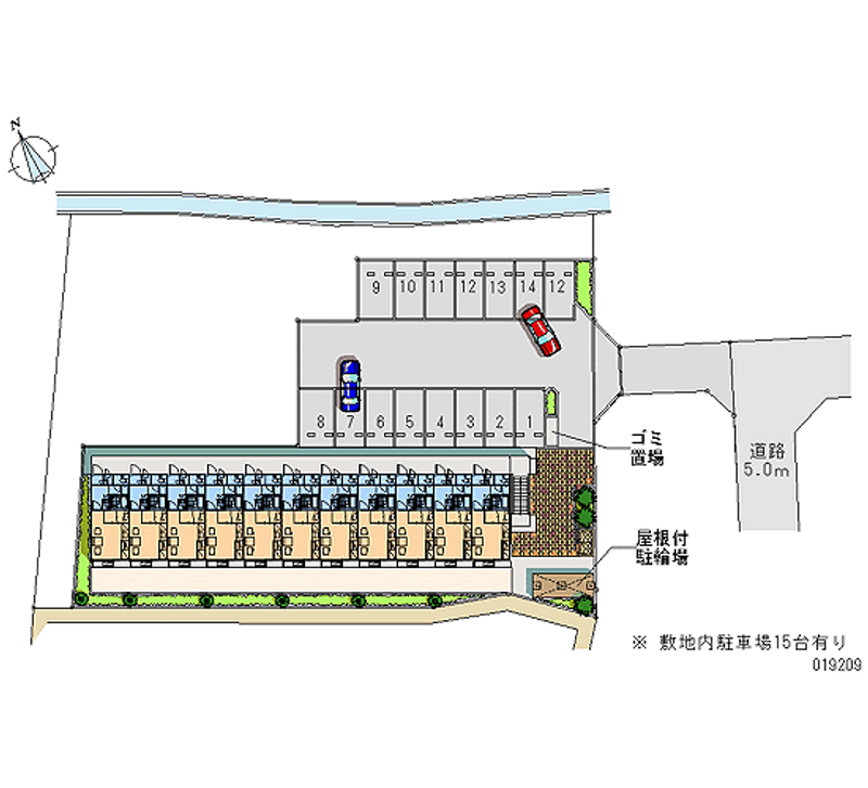 レオパレスみすぎ 月極駐車場