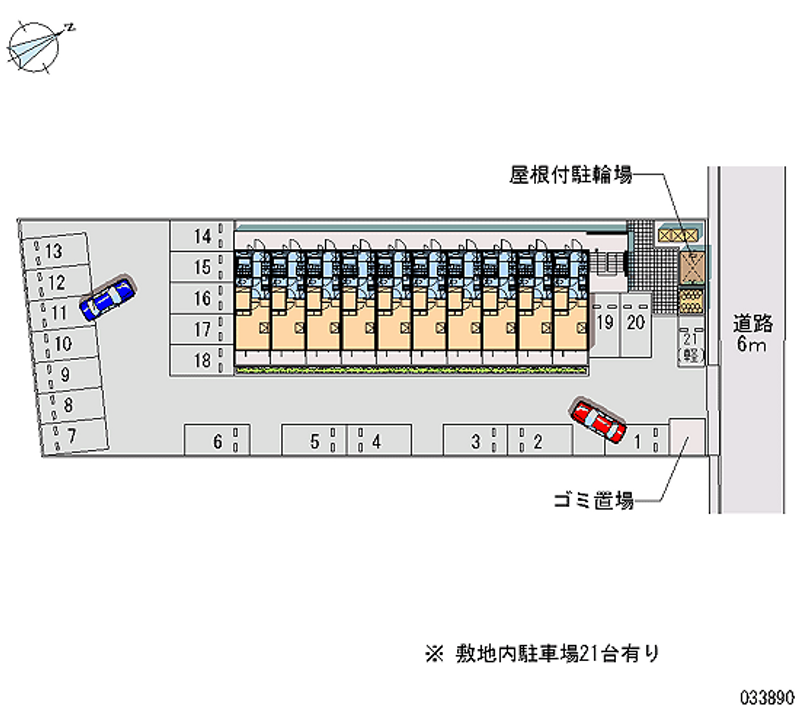 レオパレス苺 月極駐車場