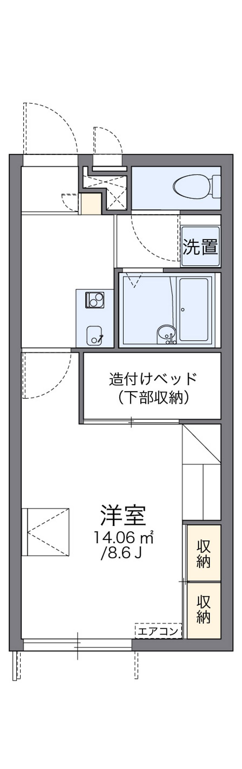 レオパレスルミナーレ 間取図