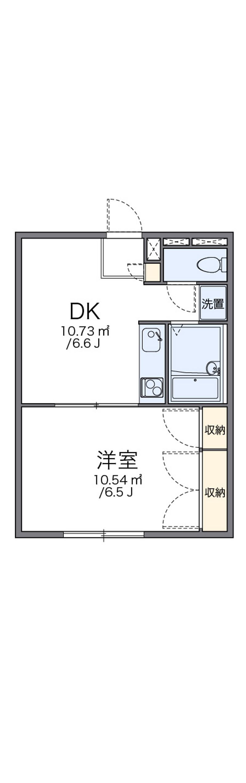 レオパレス新富士 間取図