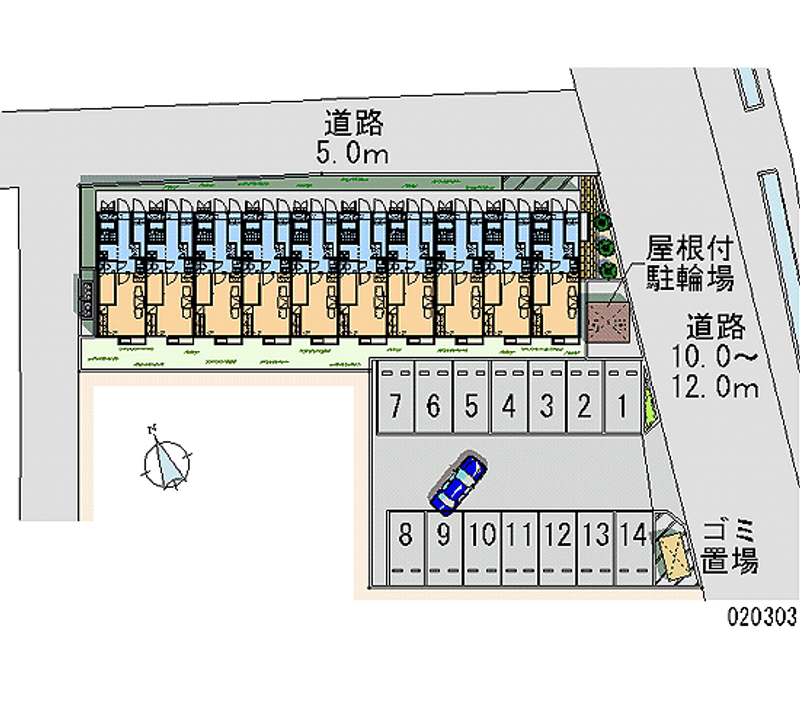 20303 Monthly parking lot