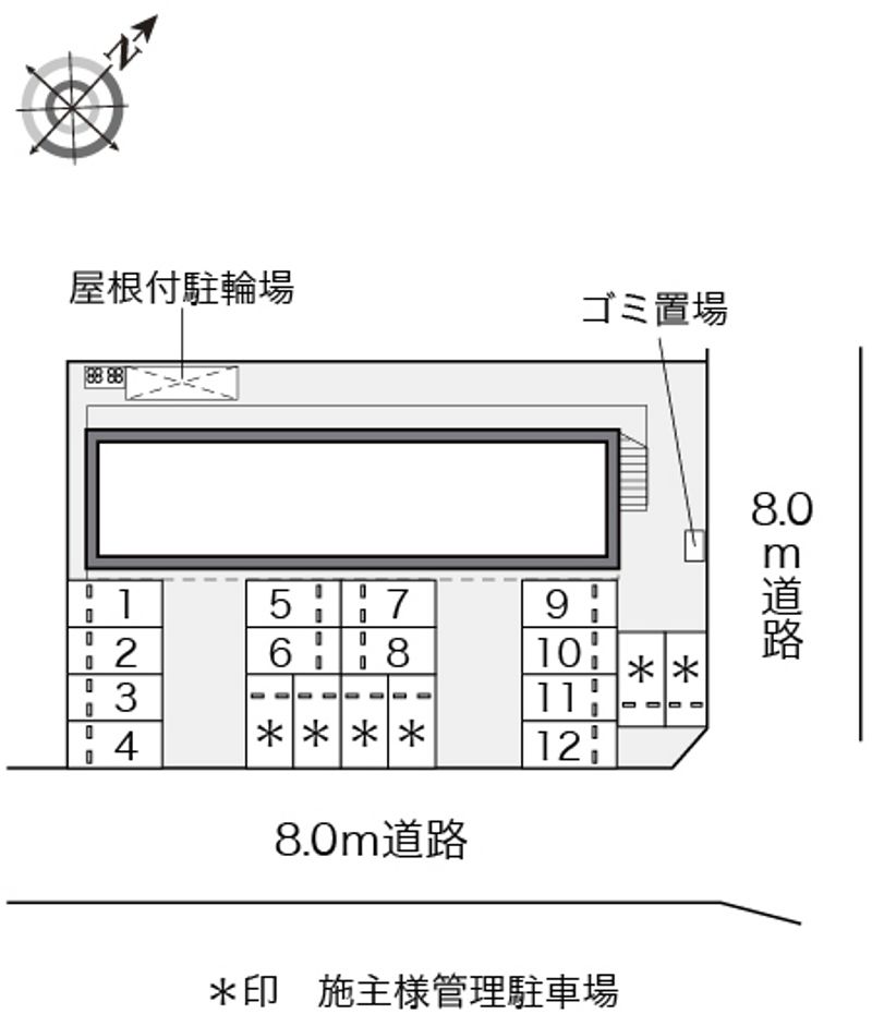 レオパレスＧｏｌｄｅｎｒｏｓｅ 配置図