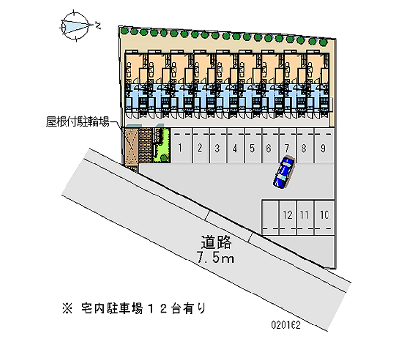 レオパレスわかみや２番館 月極駐車場