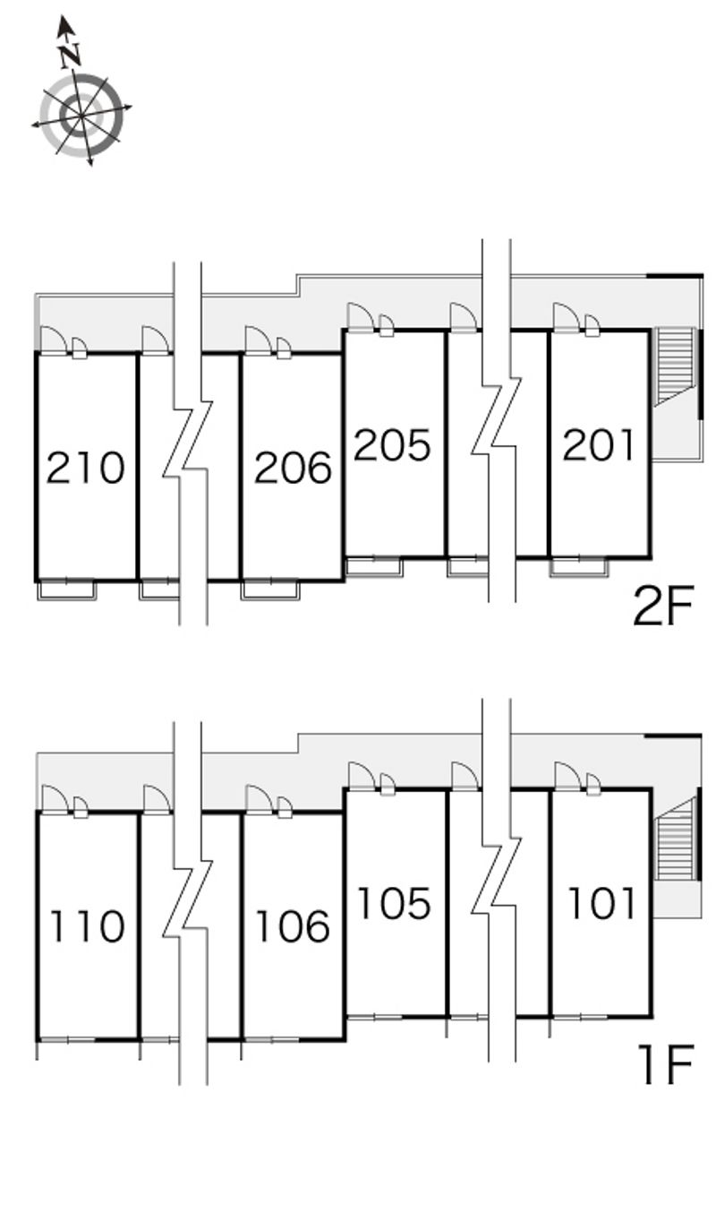 レオパレスＥＳＰＡＣＩＯ 間取配置図