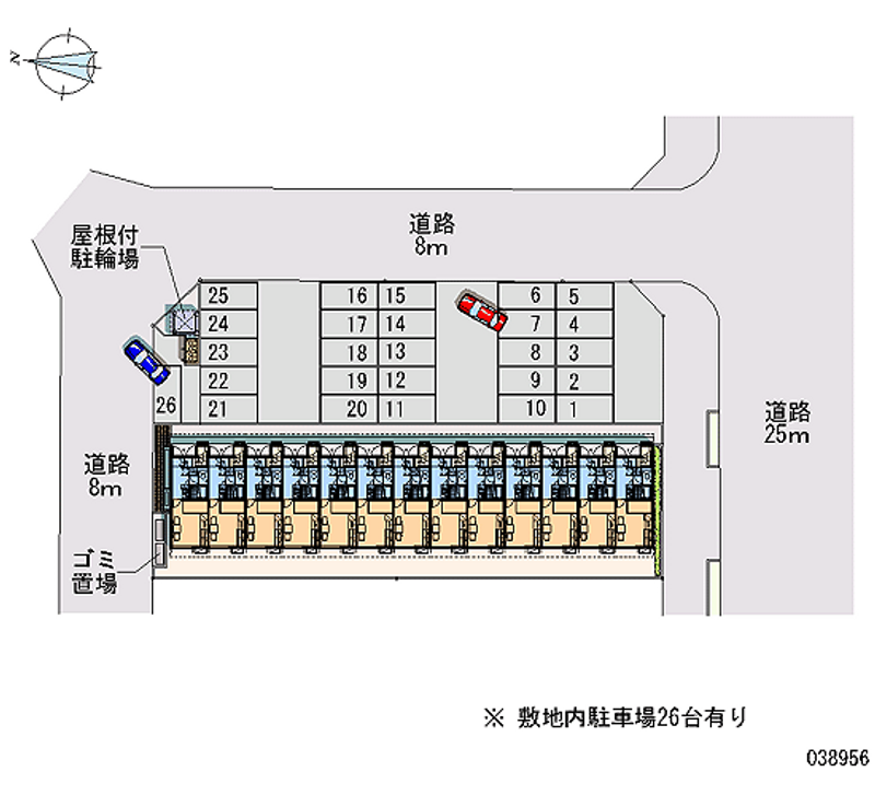 レオパレスユーロ松波 月極駐車場