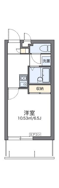 レオパレス久米Ⅱ 間取り図