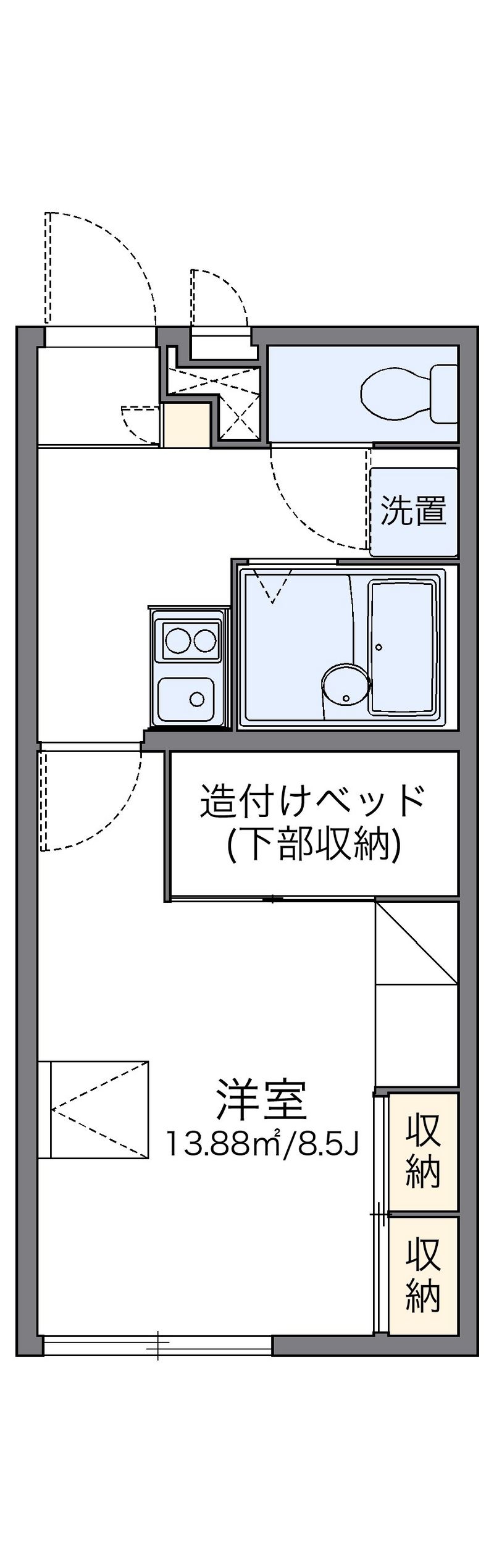 レオパレスグランドソレーユ 間取図