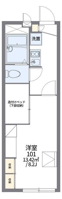 レオパレス本神戸 間取り図
