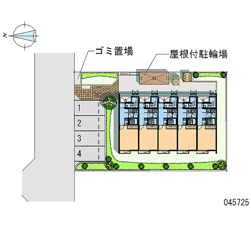 レオネクスト元植田Ｗｅｓｔ 区画図