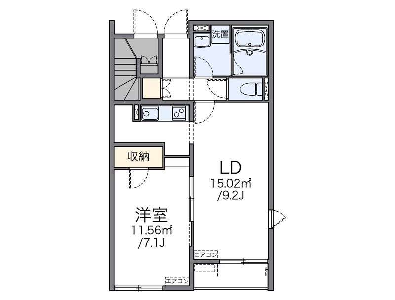 レオネクストペルラ 間取図