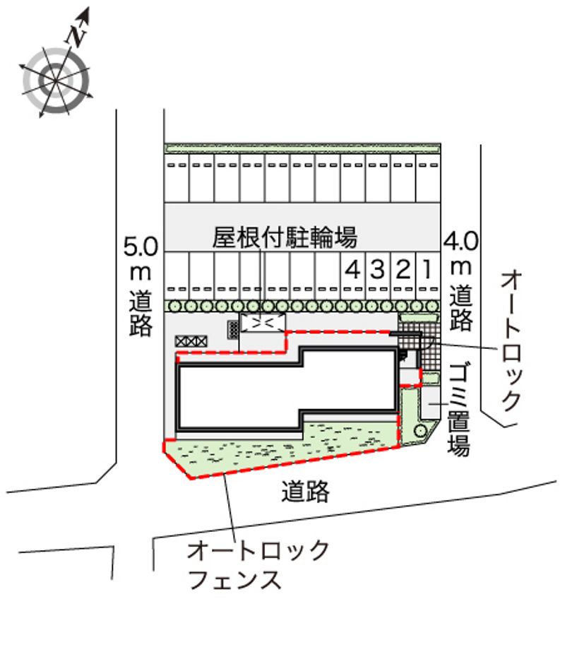 レオパレスけやきⅡ 駐車場
