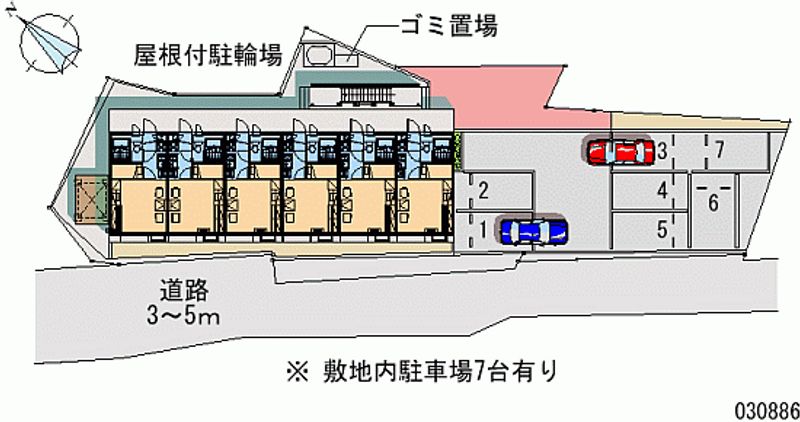 レオパレスオルディーレ 月極駐車場