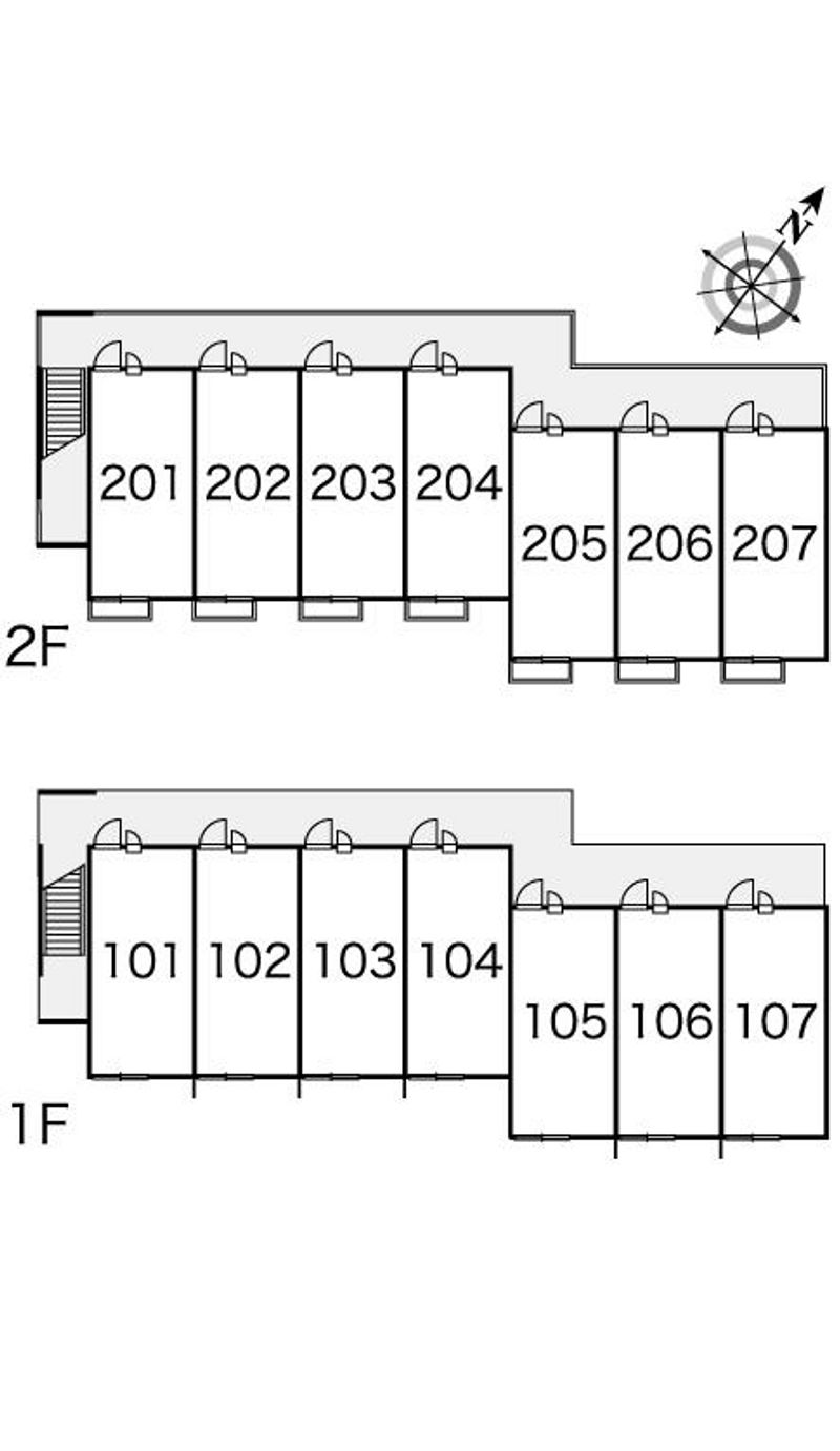 レオパレスエアル 間取り配置図
