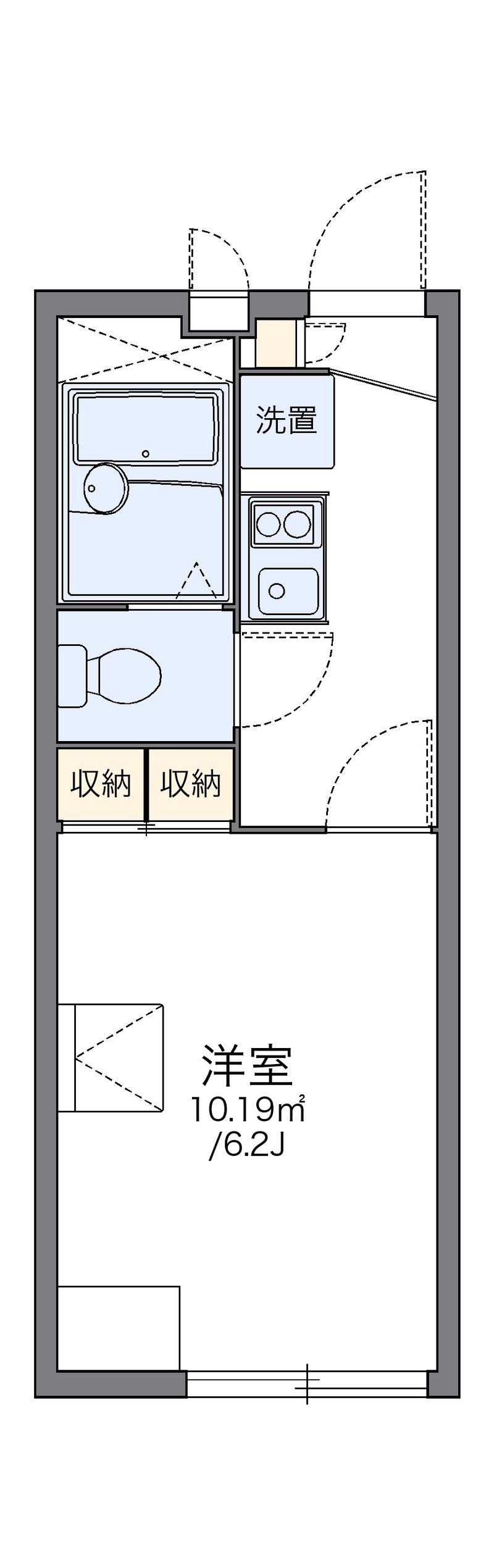 レオパレス湘南茅ヶ崎 間取図