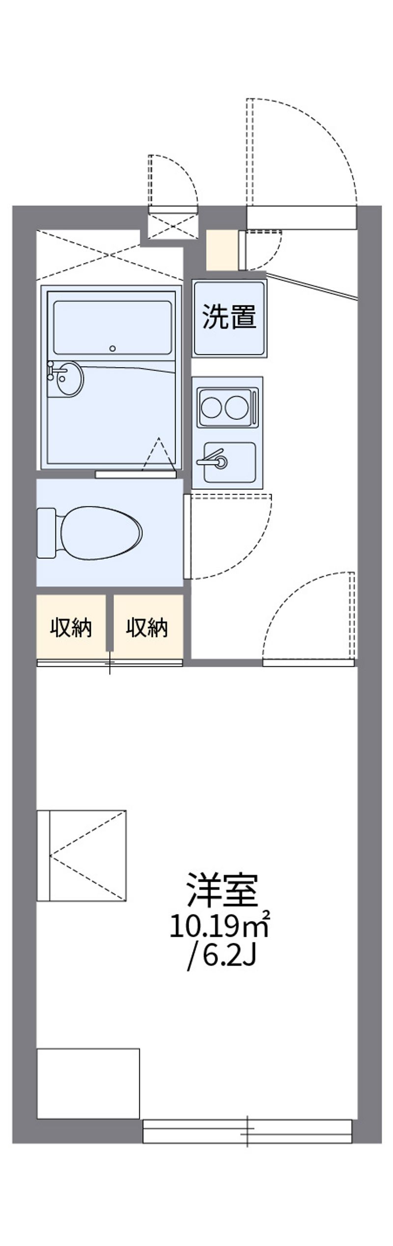 レオパレスコノハナ 間取図