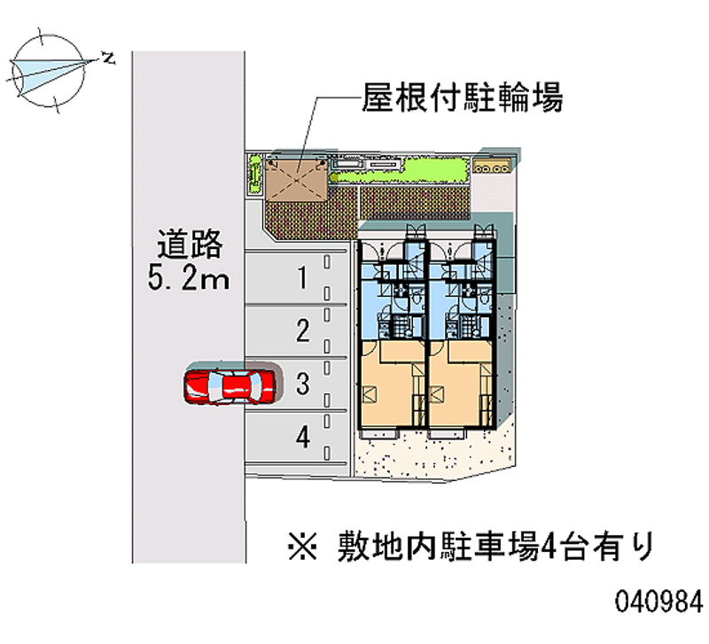 レオパレススカイヒルズ 月極駐車場