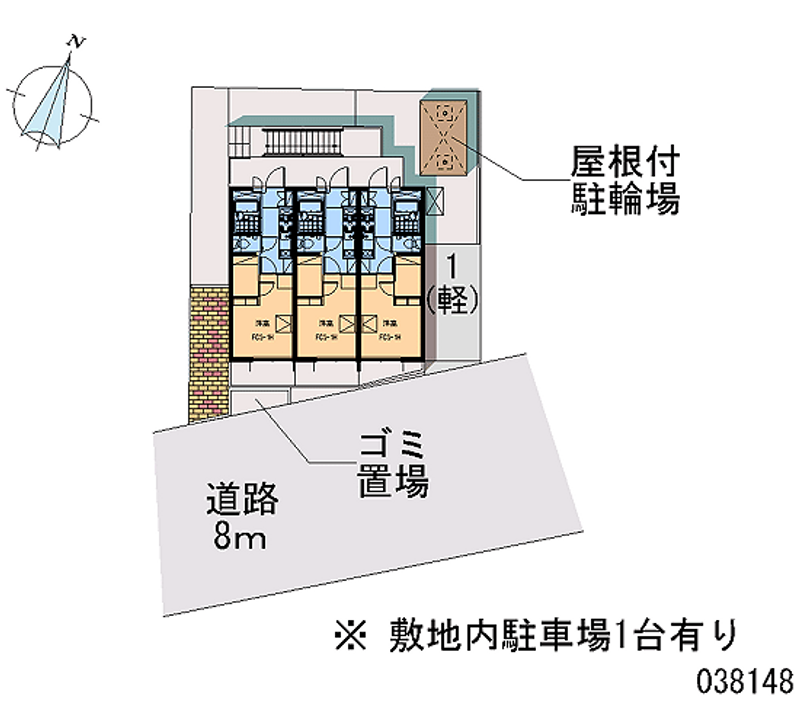 レオパレス都賀川 区画図