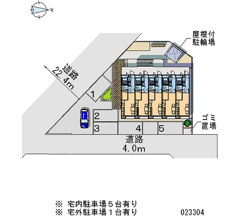 レオパレス旭水 区画図