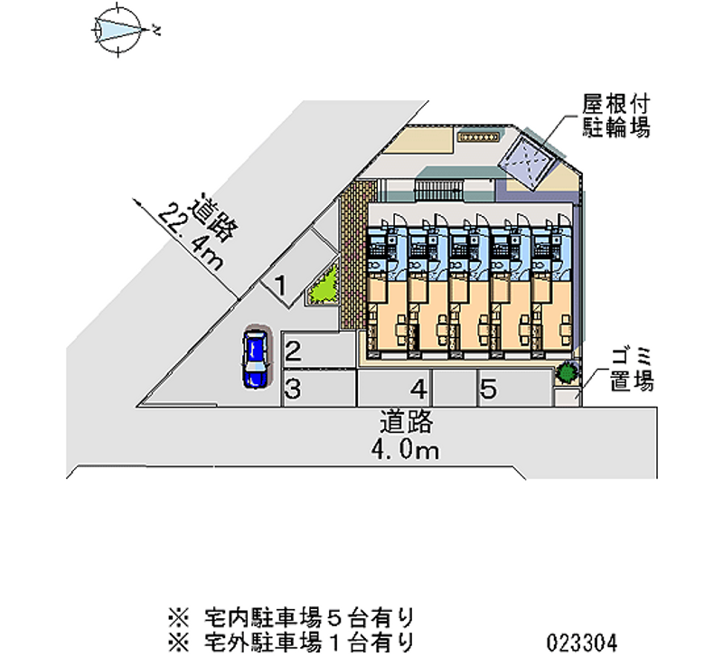 レオパレス旭水 月極駐車場