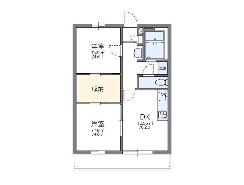レオパレスソレイユ 間取り
