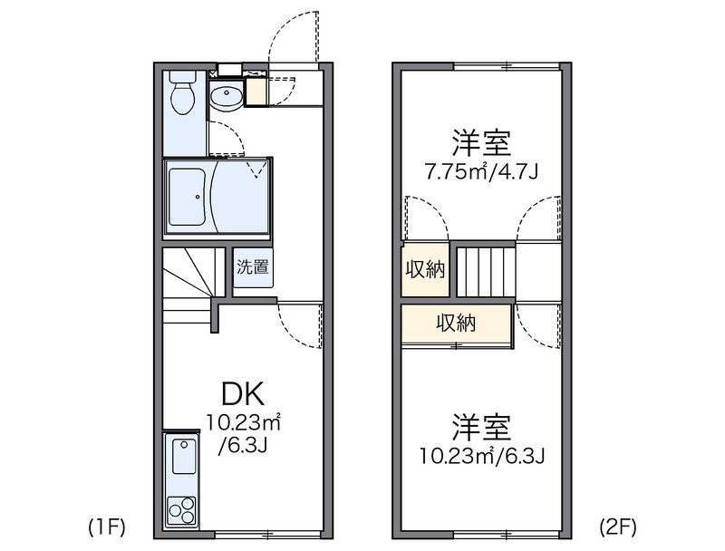 レオパレスソレイユ　エスト 間取図