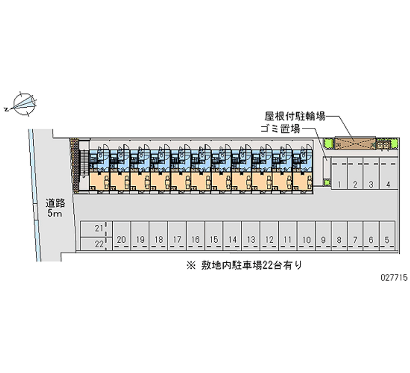 レオパレスパル百田 月極駐車場