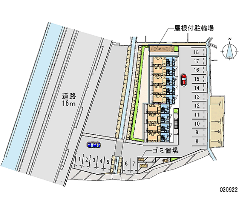 レオパレスアルカディア 月極駐車場