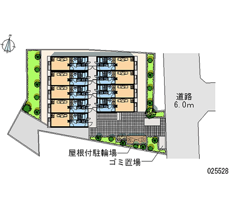 レオパレスｗｅｓｔ　ｃｏｕｒｔ 区画図