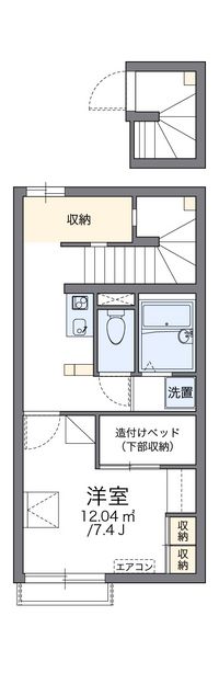 レオパレスサンモールガーデン 間取り図