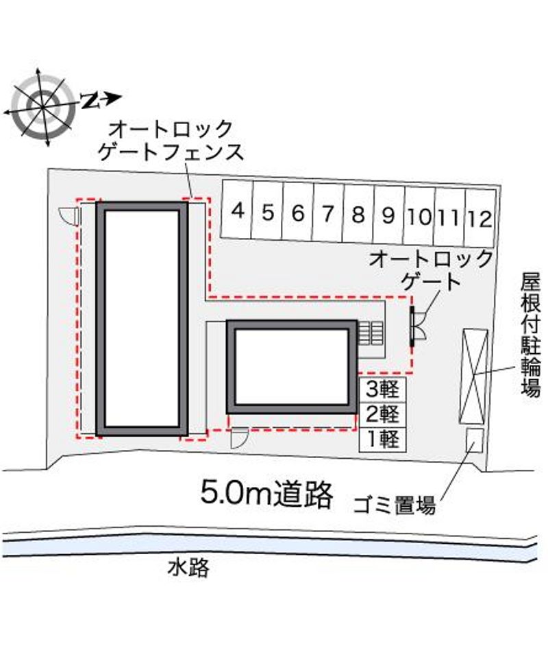 レオパレスカップラス 配置図