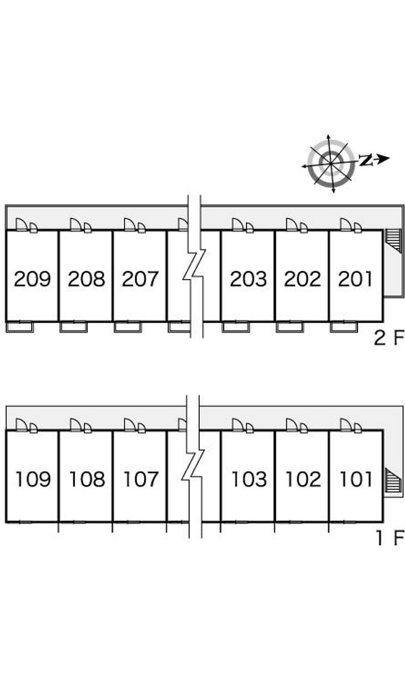 レオパレスエルピュール 間取配置図