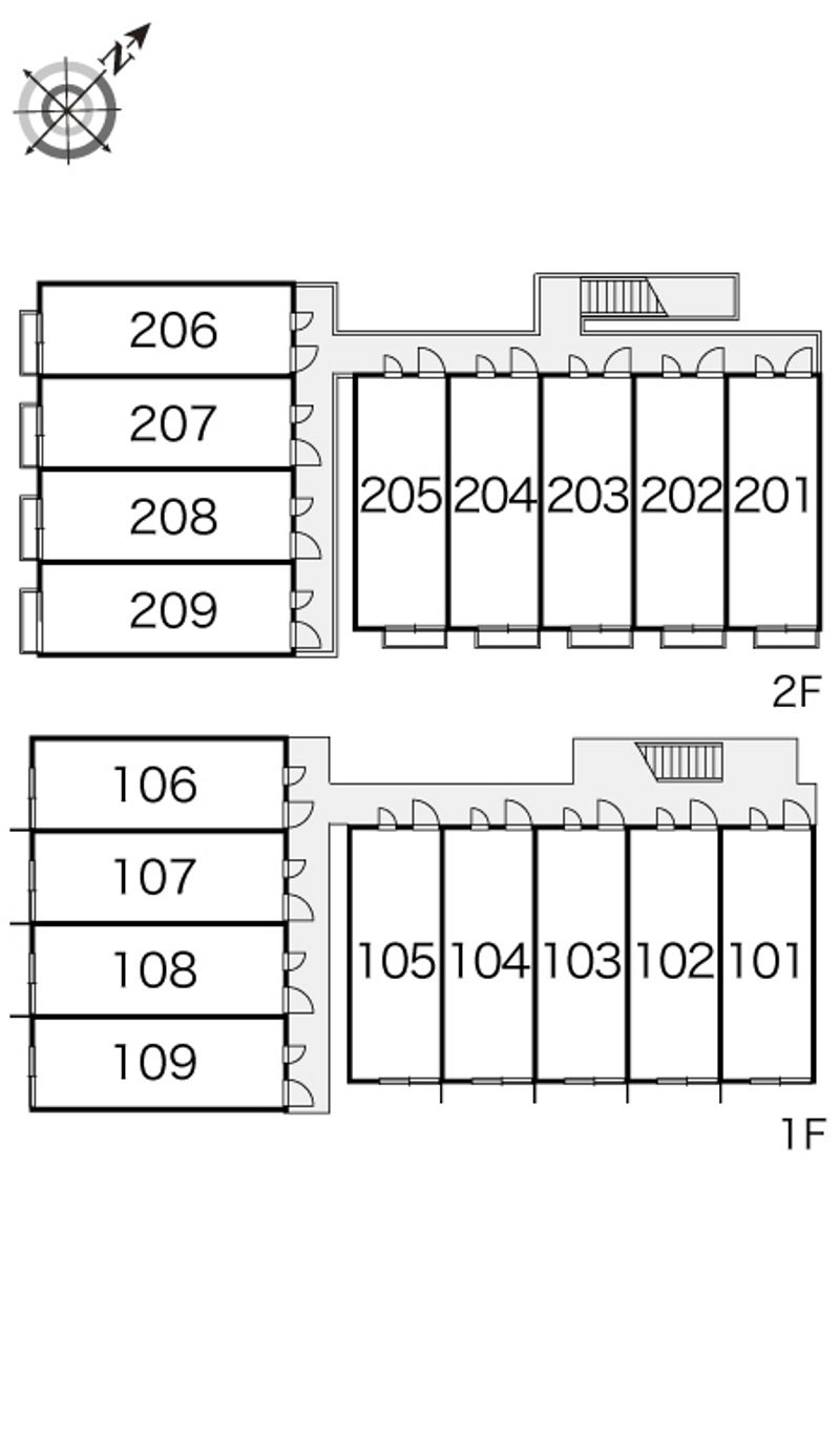 レオパレスエピナールⅢ 間取配置図