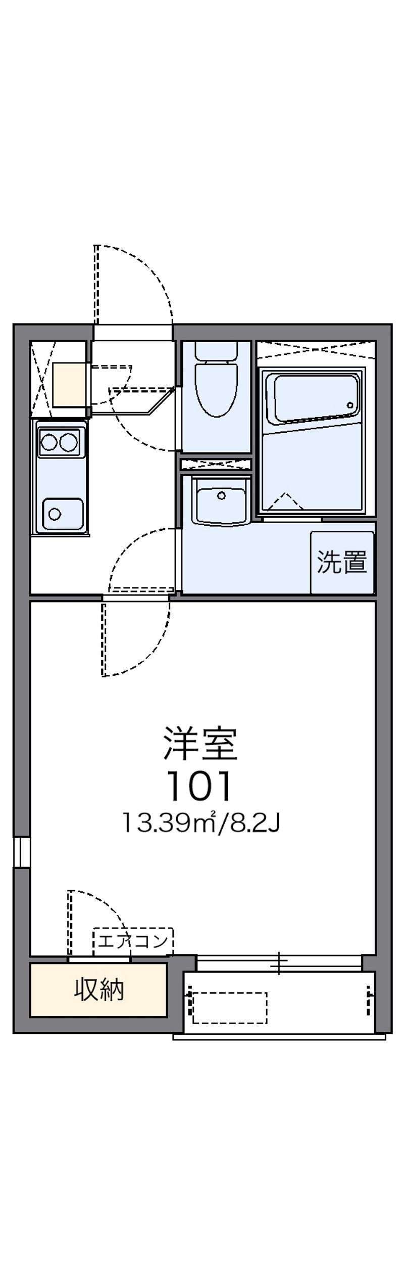 レオネクストヴィラ　ソレイユ 間取図