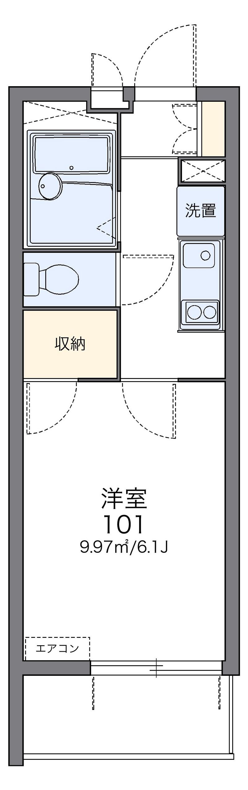 レオパレスＫＴ今池 間取図
