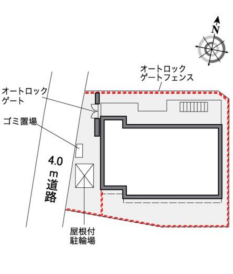 レオパレスはなみずき 配置図